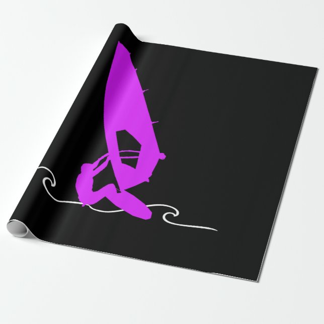 WINDSURFING WRAPPING PAPER (Unrolled)