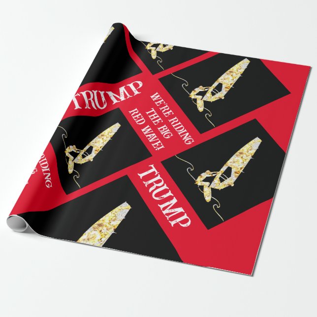 Windsurfing  wrapping paper (Unrolled)