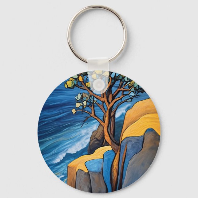 Windswept Serenity Key Ring (Front)