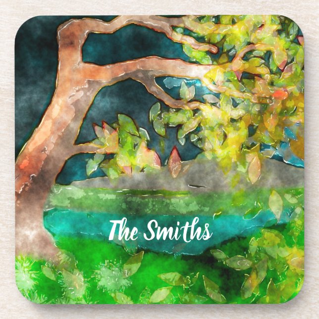 Windswept Tree Coaster (Front)