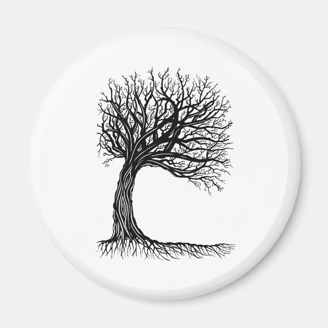 windswept tree of life magnet (Front)