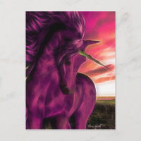 Windswept Unicorn in Amethyst