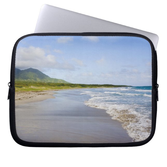 Windward Beach, Nevis Laptop Sleeve (Front)