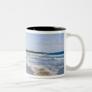 Windward Beach, Nevis Two-Tone Coffee Mug