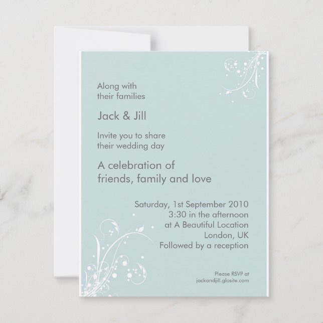 Windwhisp (seafoam) 4.25x5.25 invitation (Front)