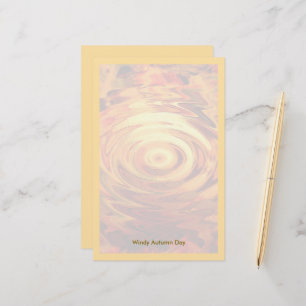 Windy Autumn Day Stationery