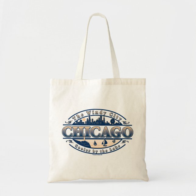 windy city chicago tote bag (Front)