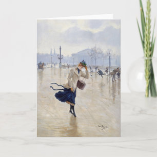 Windy Day Jean Béraud Card