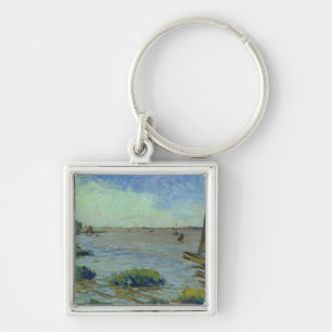 Windy Day on the Elbe, 1911 Key Ring