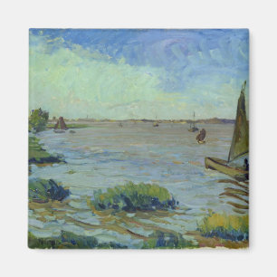 Windy Day on the Elbe, 1911 Magnet