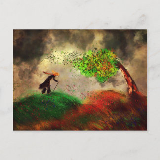 Windy Day Postcard
