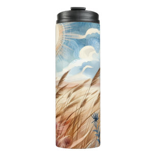 Windy Day Rustic Boho Mountain Prairie Country Thermal Tumbler