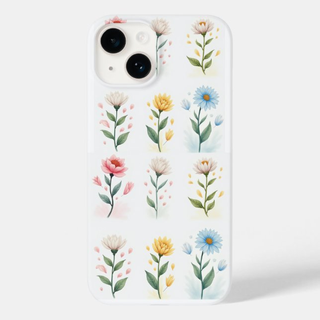 Windy Flowers Case-Mate iPhone Case (Back)