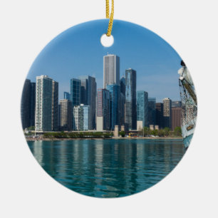 Windy Sailing Ceramic Ornament