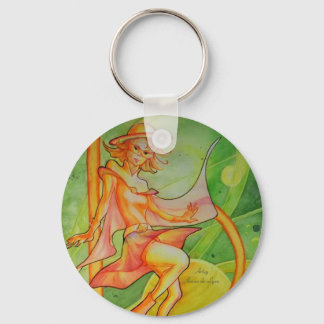 Windy Saturn Key Ring