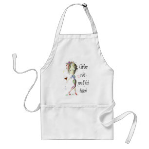 Wine a bit - you'll feel better! Funny Wine Gifts Standard Apron