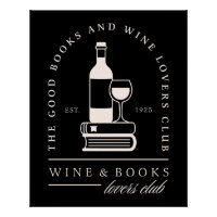 Wine and books lovers reading girls night party