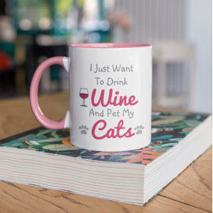 Wine and Cats Mug