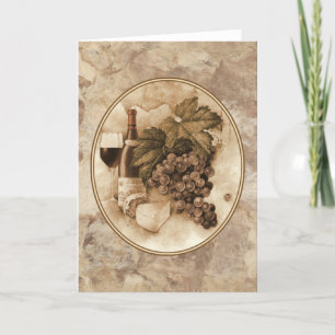 Wine and Cheese Card