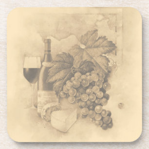 Wine and Cheese Coaster