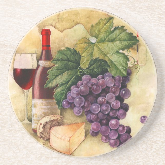 Wine and Cheese Coaster (Front)
