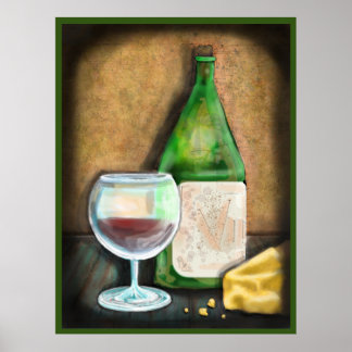 Wine and Cheese for a Lonely Middle-Aged Woman Poster