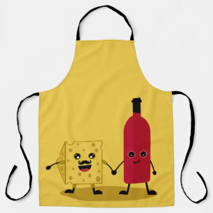 Wine And Cheese Lovers Apron