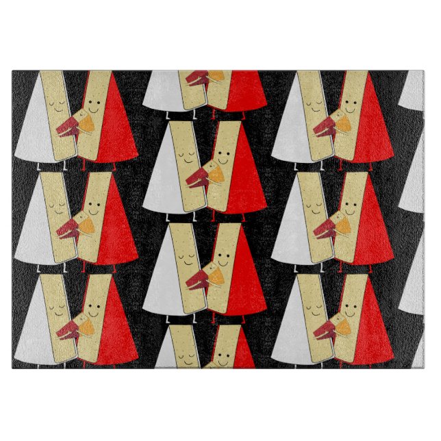 Wine And Cheese Lovers Cutting Board (Front)