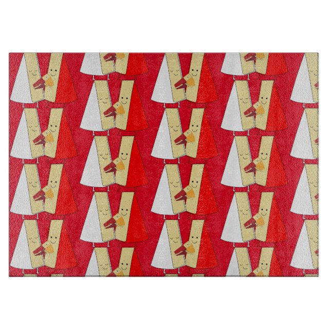 Wine And Cheese Lovers Cutting Board (Front)