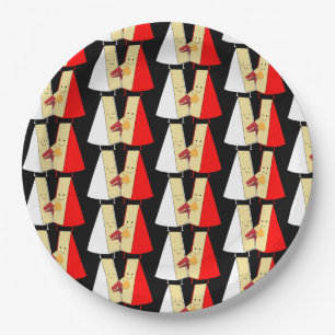 Wine And Cheese Lovers Paper Plate