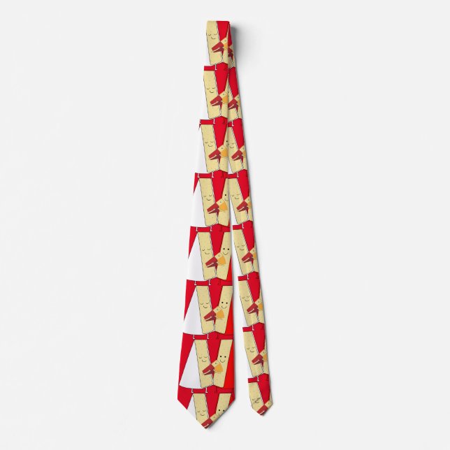 Wine And Cheese Lovers Tie (Front)