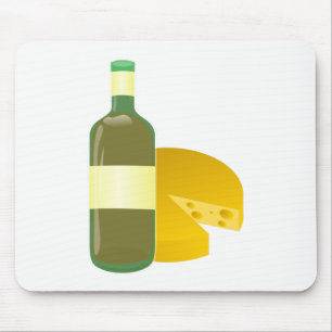 Wine and Cheese Mouse Pad