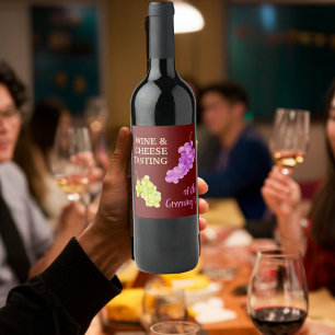 Wine and Cheese Party drinks do decor Wine Label