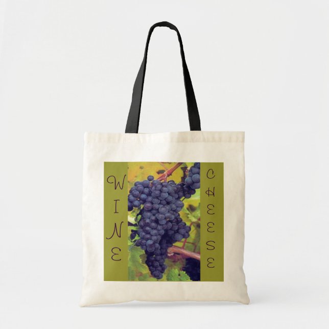 Wine and Cheese Picnic Tote Bag (Front)