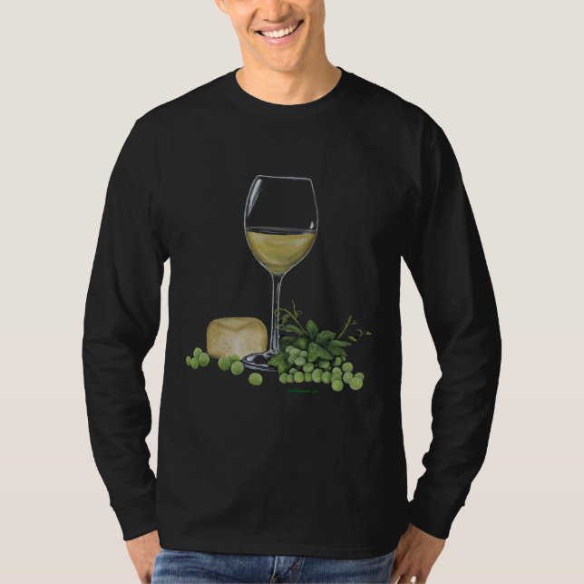Wine And Cheese Please T-Shirt (Front)