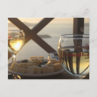 Wine and Cheese Postcard