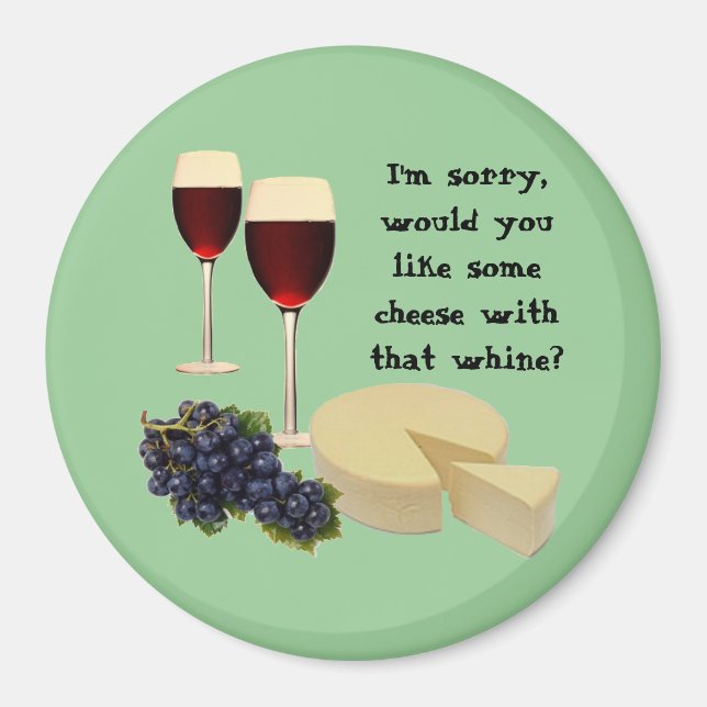 Wine and Cheese Series Magnet (Front)