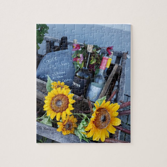 Wine and Flowers Puzzle (Vertical)
