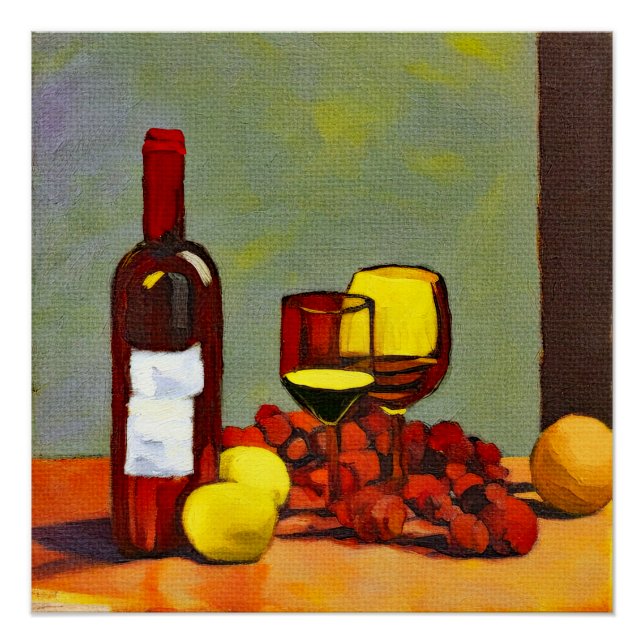 Wine and Fruit Poster (Front)