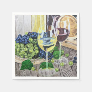 Wine and Grapes Napkin