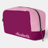 Wine and Light Pink with Name