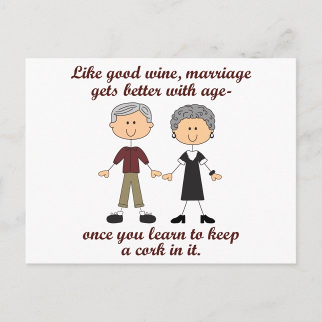 Wine and Marriage Postcard (Front)