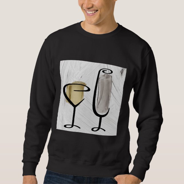 Wine And Paint Iii Sweatshirt (Front)