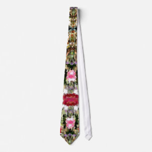 Wine and Roses Tie
