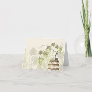 Wine and Vineyard Inspired Thank You Card
