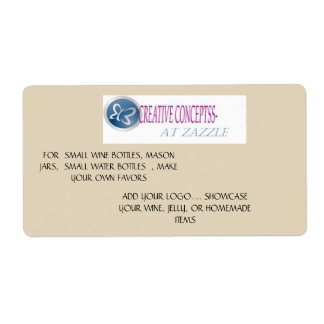 WINE AND WATER BOTTLE CUSTOM LABELS