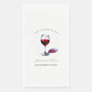 Wine Bachelorette Party Theme Napkin