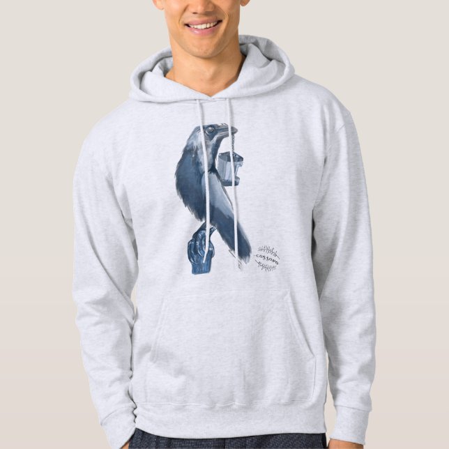 Wine Bar Crow Hoodie (Front)