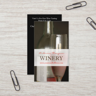 Wine Bar Winery Business Card
