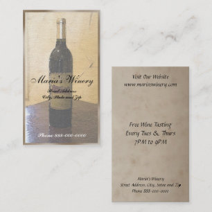 Wine Bar Winery Business Card